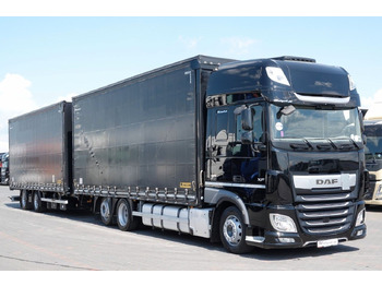 Camião de lona DAF XF 480 / ZESTAW TANDEM / 120 M3 / PRZEJAZDOWY /: foto 2
