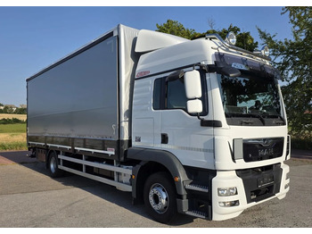 Camião de lona MAN TGM 15.290 / BURTO-FIRANKA / CAŁY NA PODUSZKACH /KLIMA POSTOJOWA / 2018R /  NISKI PRZEBIEG / 18 PALET / E6 / JAK NOWY / WINDA /: foto 2 Camião de lona MAN TGM 15.290 / BURTO-FIRANKA / CAŁY NA PODUSZKACH /KLIMA POSTOJOWA / 2018R /  NISKI PRZEBIEG / 18 PALET / E6 / JAK NOWY / WINDA /: foto 2