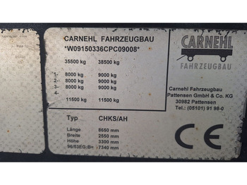 Semi-reboque basculante Carnehl Kippmulde 3 Achser Hardox 26 Kubik: foto 5
