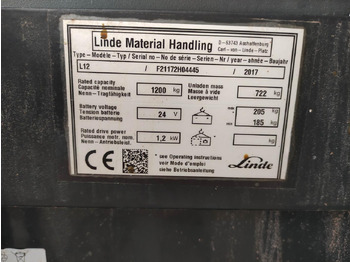 Stacker Linde L12: foto 5