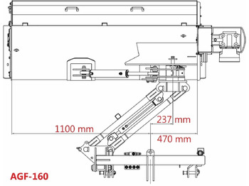 Triturador de martelos Kosiarka bijakowa Jansen AGF-160 tylno-boczna hydrauliczna z unoszoną pokrywą: foto 2