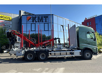Camião de transporte de madeira, Camião grua novo Volvo FH: foto 2