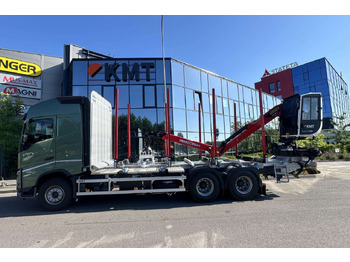 Camião de transporte de madeira, Camião grua novo Volvo FH: foto 5