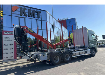 Camião de transporte de madeira, Camião grua novo Volvo FH: foto 3