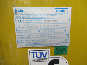 Espalhador de areia/ Sal NIDO Stratos B11K-27 VCX350 1,1 M3 + Extra HYDRO Salzstreuer / Saltspreader: foto 4