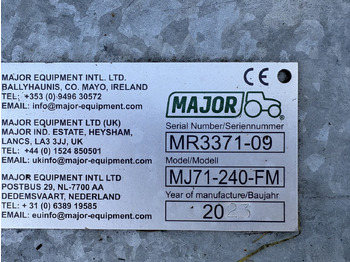 Triturador de martelos Major front Mounted Roller Mower MJ71-240F: foto 4
