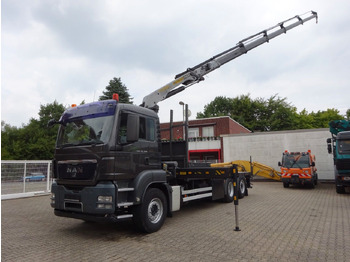 Camião grua MAN 26.360 TGS Pritsche + PK 16502 Kran 6x2: foto 4