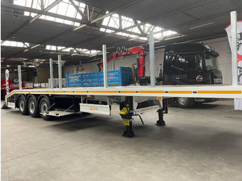 Semi-reboque plataforma/ Caixa aberta para transporte de máquinas pesadas novo LIDER 3-assige platte oplegger: foto 4