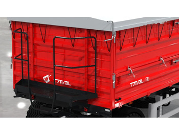 Reboque agrícola novo Metal-Fach T711/2L – 10t Long dwuosiowa: foto 2