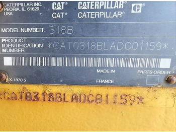Escavadora de rastos CATERPILLAR 318