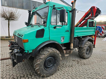 Veículo municipal/ Especial Unimog U1400 Agrar bj. 2000 424 427 Mercedes-Benz  1400 1600 1200 1000 Palfinger Kran: foto 3