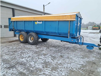 Reboque agrícola Przyczepa skorupowa WEST 14 ton: foto 4