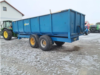 Reboque agrícola Przyczepa skorupowa WEST 14 ton: foto 2