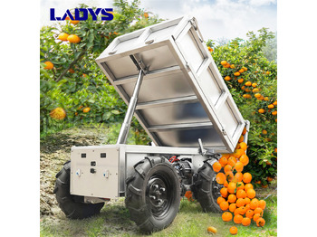 Reboque basculante agrícola novo LADYS Electric Remote Control Transporter Agricultural Orchard Farm Electric Utv Material Handling Equipment All Terrain Transport Vehicle: foto 2