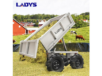 Reboque basculante agrícola novo LADYS Electric Remote Control Transporter Agricultural Orchard Farm Electric Utv Material Handling Equipment All Terrain Transport Vehicle: foto 3