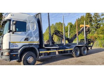 Camião de transporte de madeira SCANIA G 480