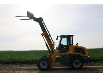 Pá carregadora telescópica