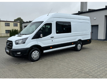 Carrinha cabine dupla Ford Transit L4H3 Brygadówka 6 osoób 6tyś km przebiegu NOWE AUTO SALON PL FV23: foto 2