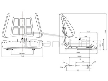 Banco por Grua para camião Siedzisko operatora HDS fotel United Seats SV450: foto 3