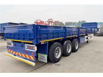 Semi-reboque plataforma/ Caixa aberta para transporte de materiais a granel novo TITAN 3 Axle 50 Ton Side Wall Trailer for Sale In Kenya: foto 3