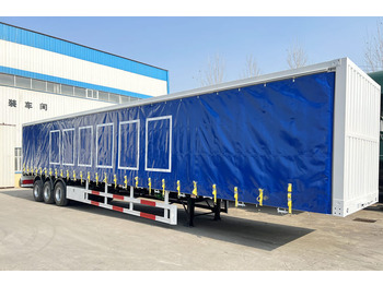 Semi-reboque de lona novo TITAN Curtainsider Trailer for Sale in Zambia: foto 2