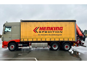 Camião de lona, Camião grua DAF DAF XF 460 FAN + PALFINGER + 16mtr + Lenkachse + EURO 6: foto 2 Camião de lona, Camião grua DAF DAF XF 460 FAN + PALFINGER + 16mtr + Lenkachse + EURO 6: foto 2