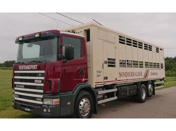 Camião transporte de gado SCANIA 124