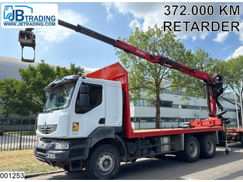 Camião de transporte de madeira RENAULT Kerax 450