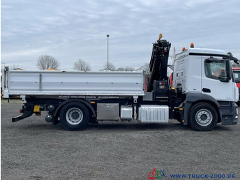 Camião basculante, Camião grua Mercedes-Benz Antos 1830 Hiab X-HIDUO138E2 Kran +FB 5+6 Kreis: foto 3