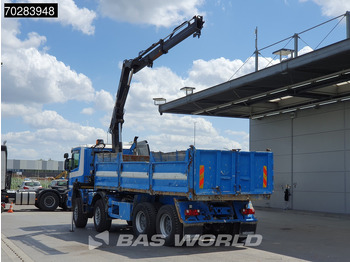 Camião basculante, Camião grua Scania G420 8X4 15m3 tipper Hiab 144 Crane Steelsuspension Manual Big-Axle Euro 3: foto 2