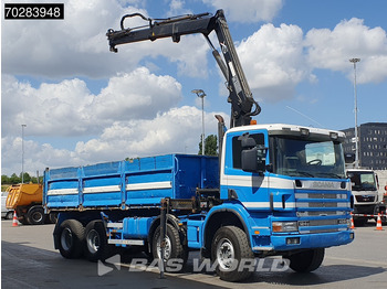 Camião basculante, Camião grua Scania G420 8X4 15m3 tipper Hiab 144 Crane Steelsuspension Manual Big-Axle Euro 3: foto 3