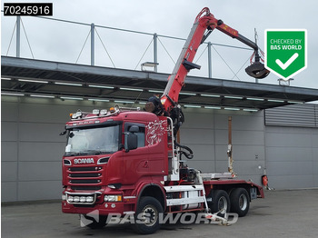 Camião de transporte de madeira SCANIA R 580