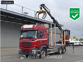 Camião de transporte de madeira SCANIA R 730