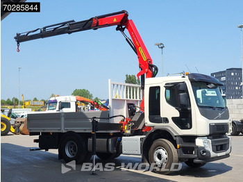 Camião de caixa aberta/ Plataforma, Camião grua novo Volvo FE 320 4X2 NEW! Palfinger PK14.501K SLD5 Remote Crane Kran Euro 6: foto 3