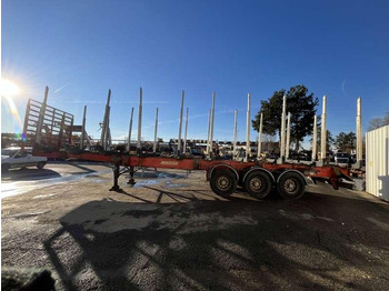 Semi-reboque transporte de madeira Fruehauf GRUMIERE 3 ESSIEUX: foto 4