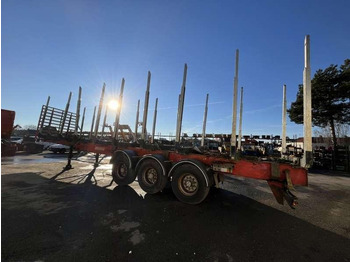 Semi-reboque transporte de madeira Fruehauf GRUMIERE 3 ESSIEUX: foto 5