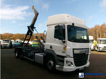 Camião polibenne DAF CF 460 6x2 Euro 6 Hyva container hook 20 t: foto 2