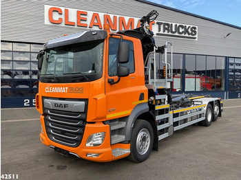 Camião polibenne, Camião grua DAF FAN CF 430 HMF 23 Tonmeter laadkraan: foto 2