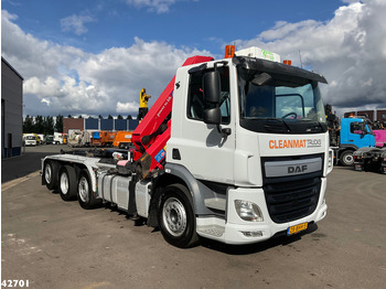 Camião polibenne, Camião grua DAF FAQ CF 400 8x2 Euro 6 HMF 21 Tonmeter laadkraan: foto 5