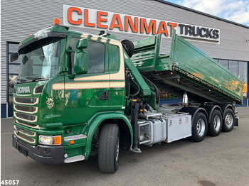 Camião basculante, Camião grua Scania G 490 8x4 Euro 6 Hiab 24 Tonmeter laadkraan: foto 3