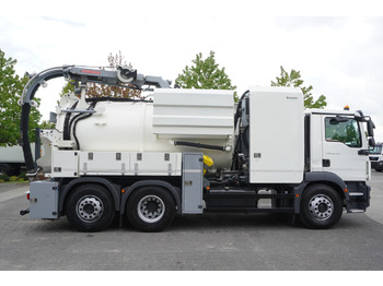 Caminhão limpa fossa MAN TGM 26.340 E6 / RIVARD sewage cleaner 11.8 m3 / 170 tho. km / steered axle: foto 2