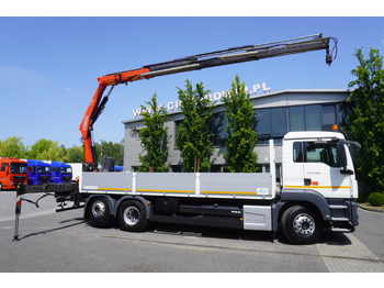 Camião grua MAN TGS 26.360 Flatbed / Fassi F175 7.7 T / steered 3rd axle: foto 4