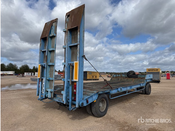 Semi-reboque baixa 1985 Louault Original 14.53 t T/A Remorque Porte-Engi ... Lowboy Trailer: foto 4