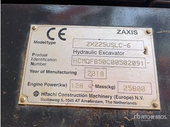 Escavadora de rastos 2018 Hitachi ZX225USLC-6 Tracked Excavator: foto 2