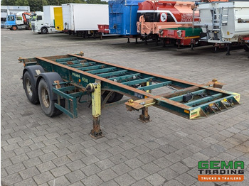 Semi-reboque transportador de contêineres/ Caixa móvel Flandria OP CC 2A 2-Assen ROR DrumBrakes - Steel Suspension - 3350KG - 20FT (O1873): foto 2