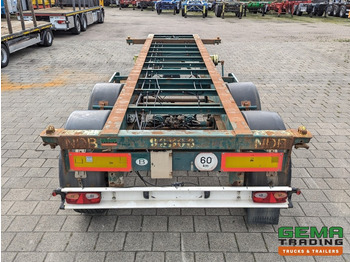 Semi-reboque transportador de contêineres/ Caixa móvel Flandria OP CC 2A 2-Assen ROR DrumBrakes - Steel Suspension - 3350KG - 20FT (O1873): foto 5