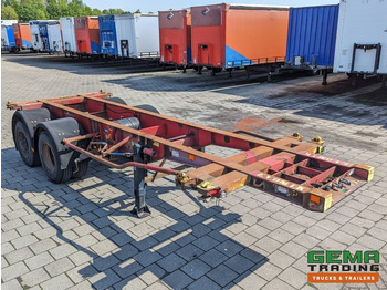 Semi-reboque transportador de contêineres/ Caixa móvel Krone SZC 20FT 2-Assen ROR - STEEL Suspension - DOUBLE tires - DrumBrakes  (O1869): foto 3