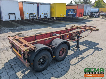 Semi-reboque transportador de contêineres/ Caixa móvel Krone SZC 20FT 2-Assen ROR - STEEL Suspension - DOUBLE tires - DrumBrakes  (O1869): foto 4