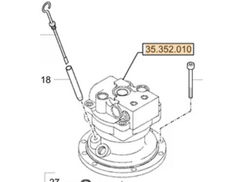Motor de giro CASE
