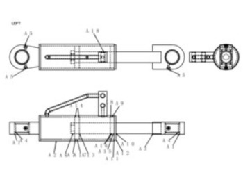 Cilindro hidráulico CASE